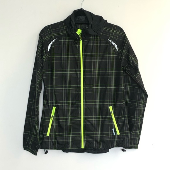 REEBOK Black Green Windshield Jacket - Picture 3 of 6
